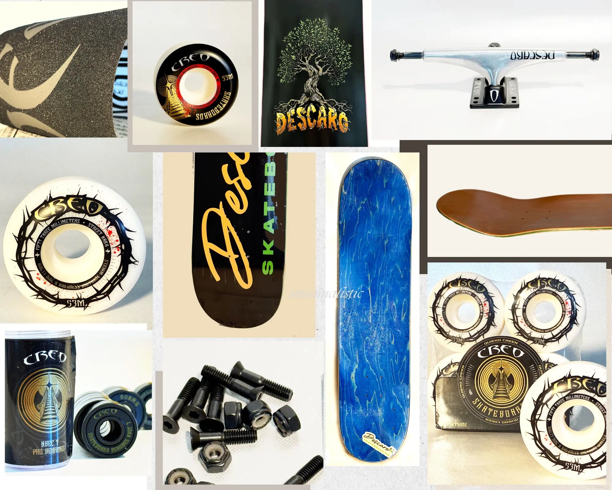 Guida Completa agli Accessori per Skateboard: Ruote, Trucks, Cuscinetti e Altro Creo skateboards
